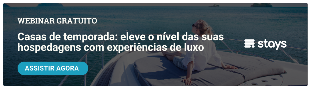 webinar sobre experiências de luxo no aluguel de temporada